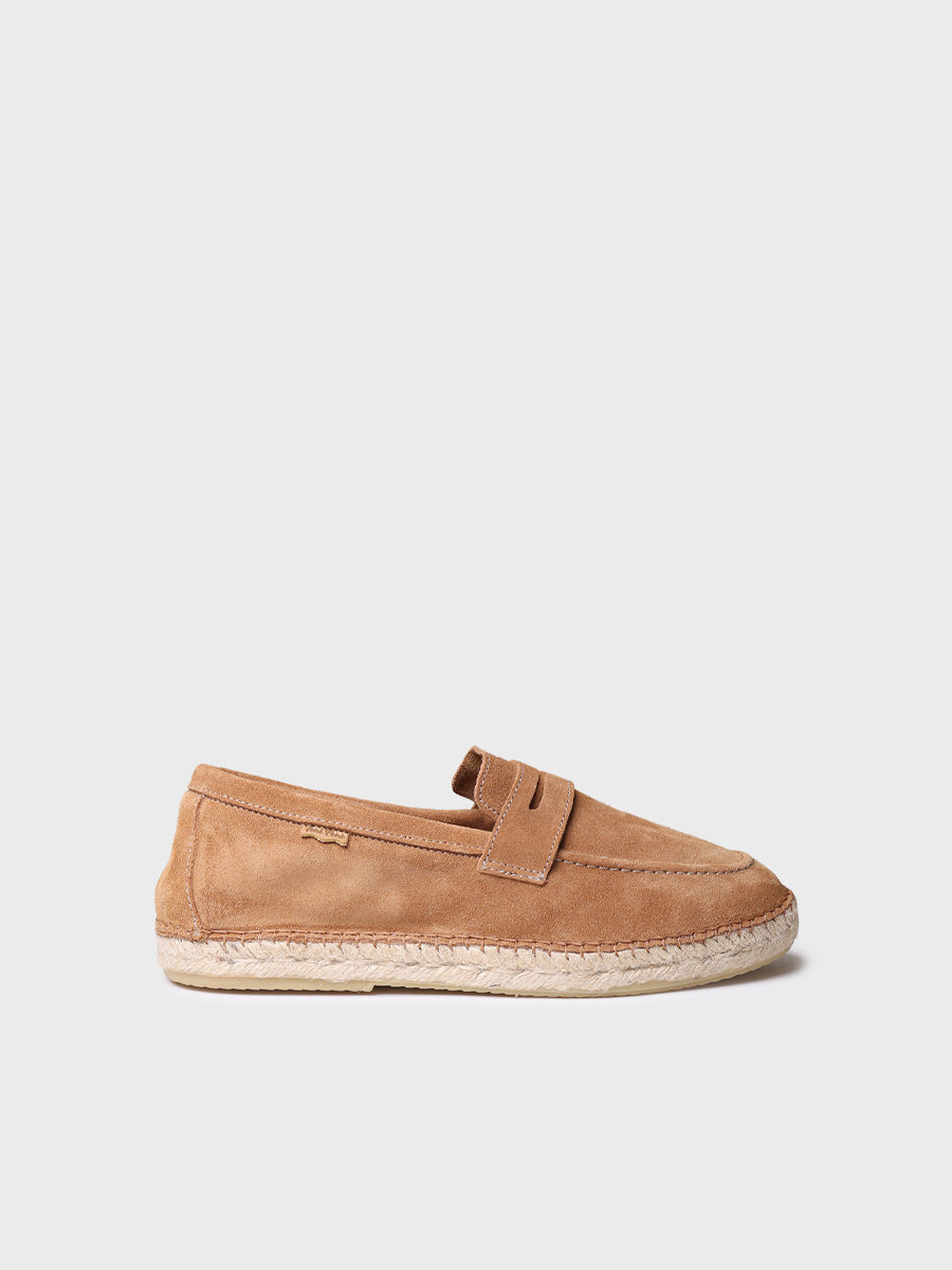 MENS ESPADRILLES IN SPLIT LEATHER -BENET