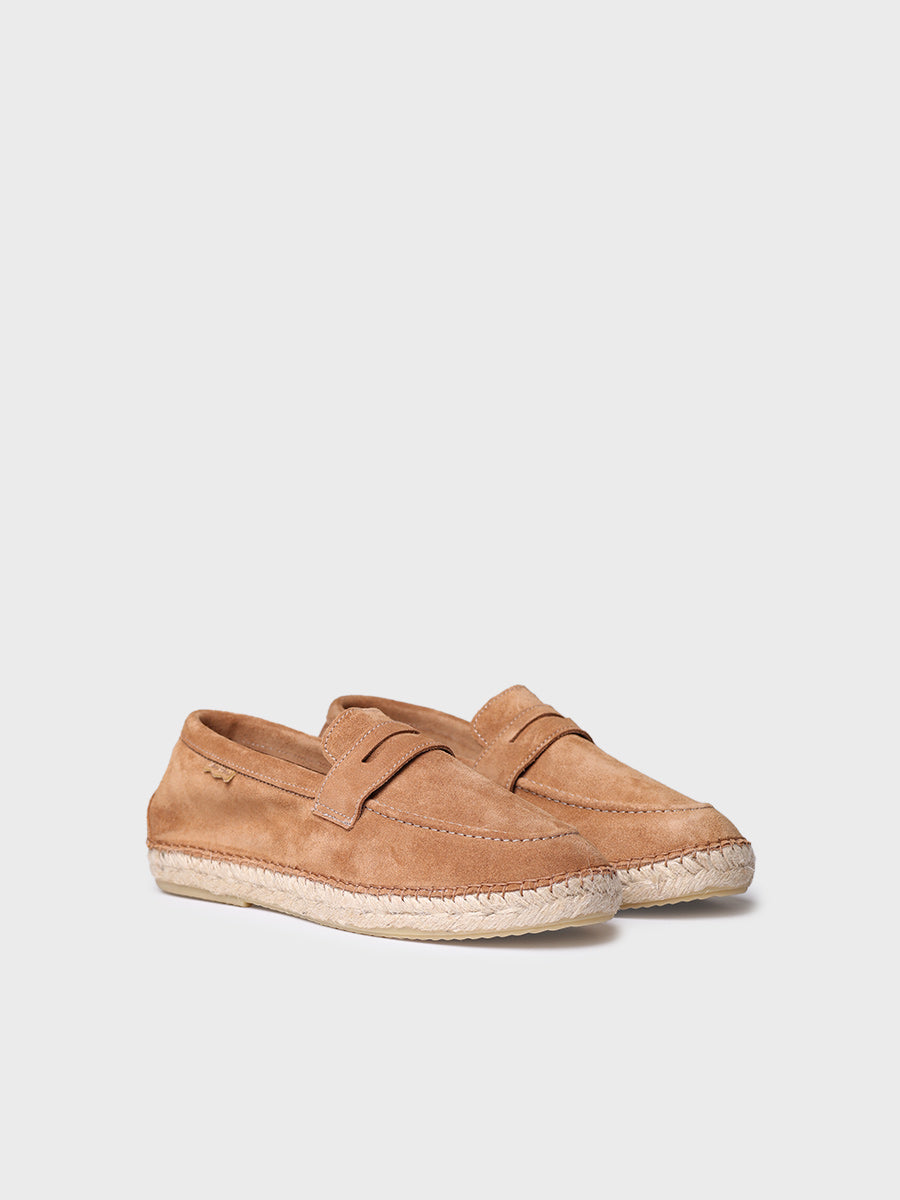 MENS ESPADRILLES IN SPLIT LEATHER -BENET