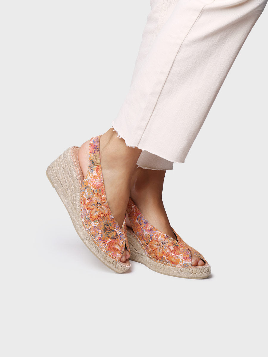 WEDGE ESPADRILLES PEEP TOE STYLE-LAILA-LL