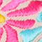 WOMENS FLAT SANDAL WITH EMBROIDERY -GARBET
