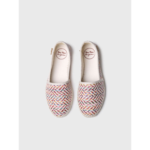 WOMEN'S RAFFIA ESPADRILLE FLAT ESPADRILLES - ALMA-MS
