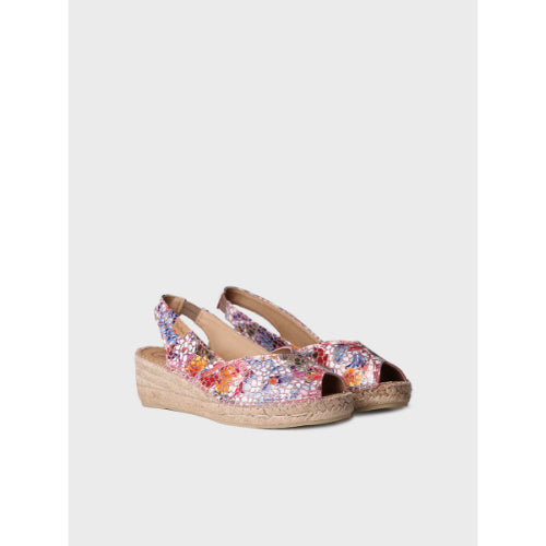 LEATHER WEDGE ESPADRILLES - BERNIA-PM