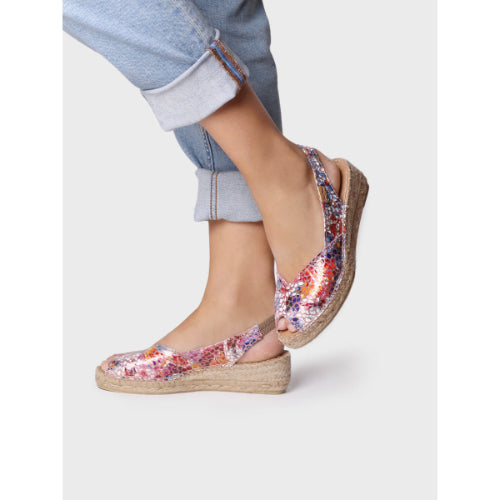 LEATHER WEDGE ESPADRILLES - BERNIA-PM