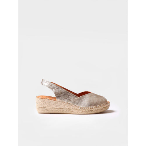 LEATHER WEDGE ESPADRILLES - BERNIA-P