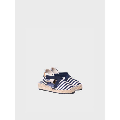 VALENCIAN ESPADRILLE FOR GIRLS IN NAVY BLUE - EDITA-DD