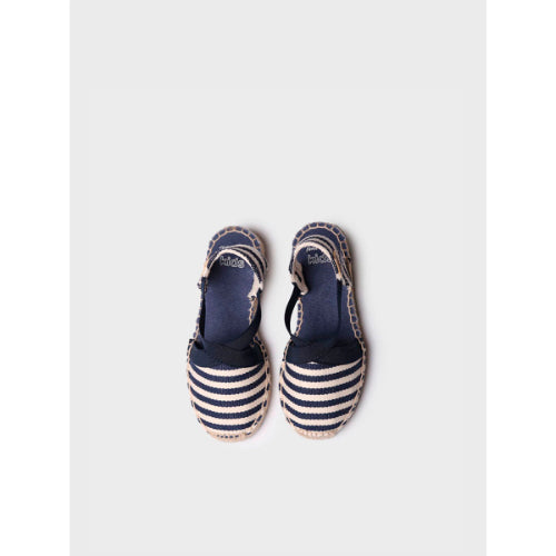 VALENCIAN ESPADRILLE FOR GIRLS IN NAVY BLUE - EDITA-DD