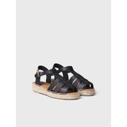 WOMEN'S FLAT FISHERMAN SANDALS IN LEATHER - EMMA