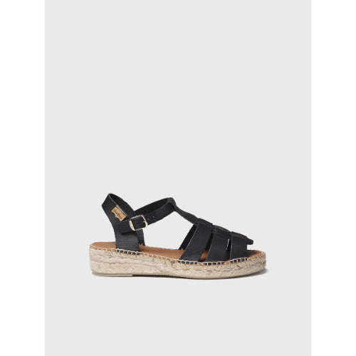 WOMEN'S FLAT FISHERMAN SANDALS IN LEATHER - EMMA