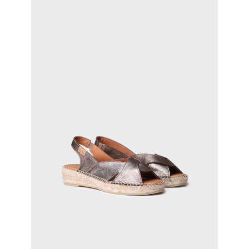ESPADRILLES FOR WOMEN IN LEATHER - ENOLA-P