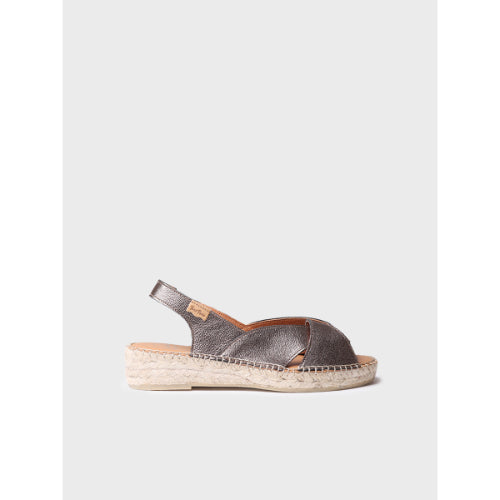 ESPADRILLES FOR WOMEN IN LEATHER - ENOLA-P