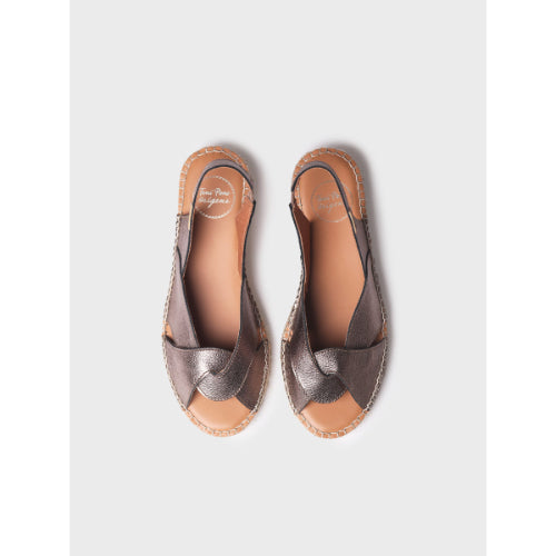 ESPADRILLES FOR WOMEN IN LEATHER - ENOLA-P