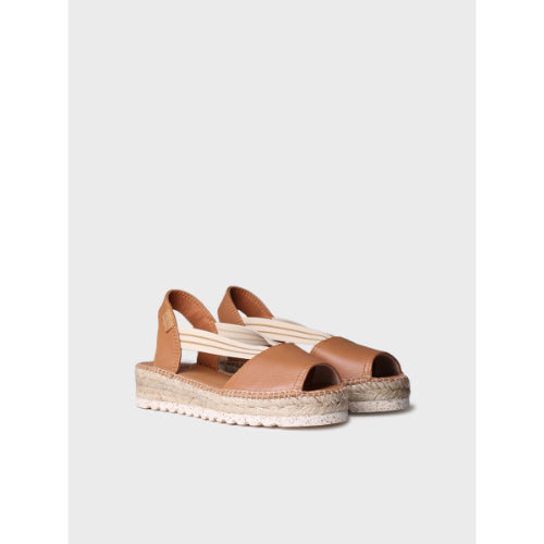 JUTE PLATFORM SANDAL FOR WOMEN - ESTEL-SW