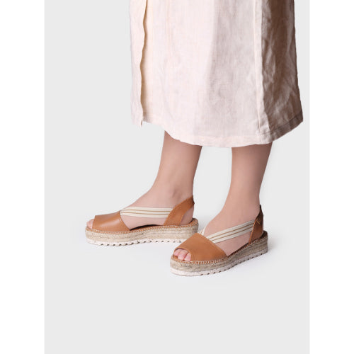 JUTE PLATFORM SANDAL FOR WOMEN - ESTEL-SW