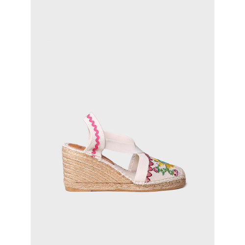 MULTOCOLORED IBICENCA ESPADRILLE - GARDENIA