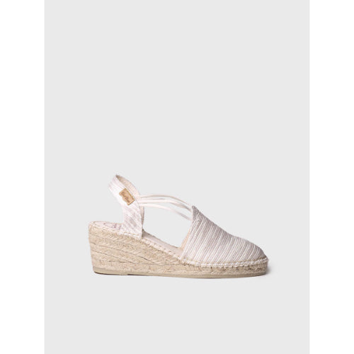 WEDGE ESPADRILLES WITH ELASTIC STRAPS IN EVUDO - TANIA-ZR