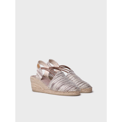 WEDGE ESPADRILLES WITH ELASTIC STRAPS - TANIA-ZR