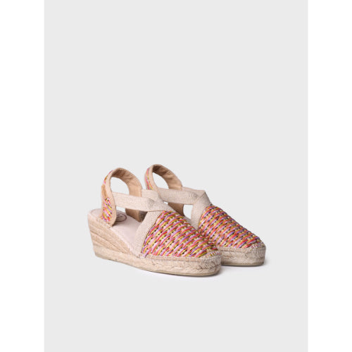 WOMEN'S VEGAN ESPADRILLES IN MULTICOLOURED RAFFIA - TERRA-CS