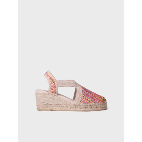 WOMEN'S VEGAN ESPADRILLES IN MULTICOLOURED RAFFIA - TERRA-CS