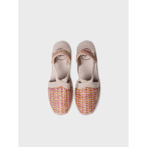 WOMEN'S VEGAN ESPADRILLES IN MULTICOLOURED RAFFIA - TERRA-CS