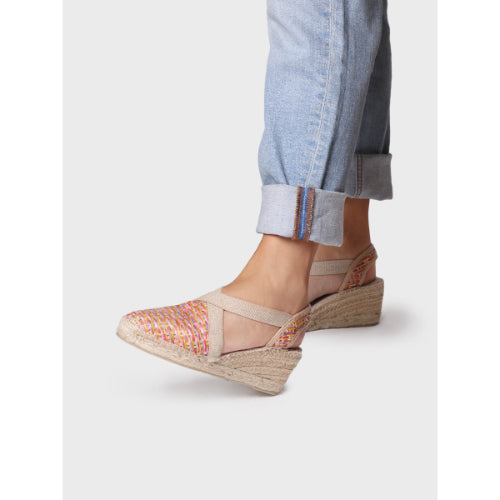 WOMEN'S VEGAN ESPADRILLES IN MULTICOLOURED RAFFIA - TERRA-CS