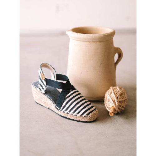 NAVY BLUE SEAWEDGEESPADRILLE - TERRA-DD