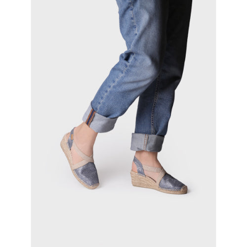 WOMEN'S SHINY VEGAN ESPADRILLES - TRITON
