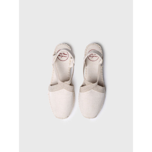 WOMEN'S FLAT VEGAN ESPADRILLES IN COTTON FABRIC - VERDI-V