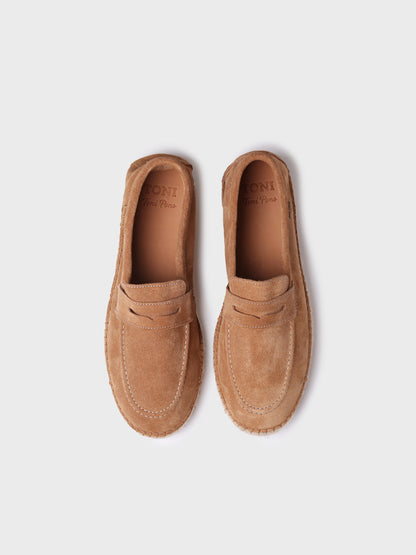 MENS ESPADRILLES IN SPLIT LEATHER -BENET