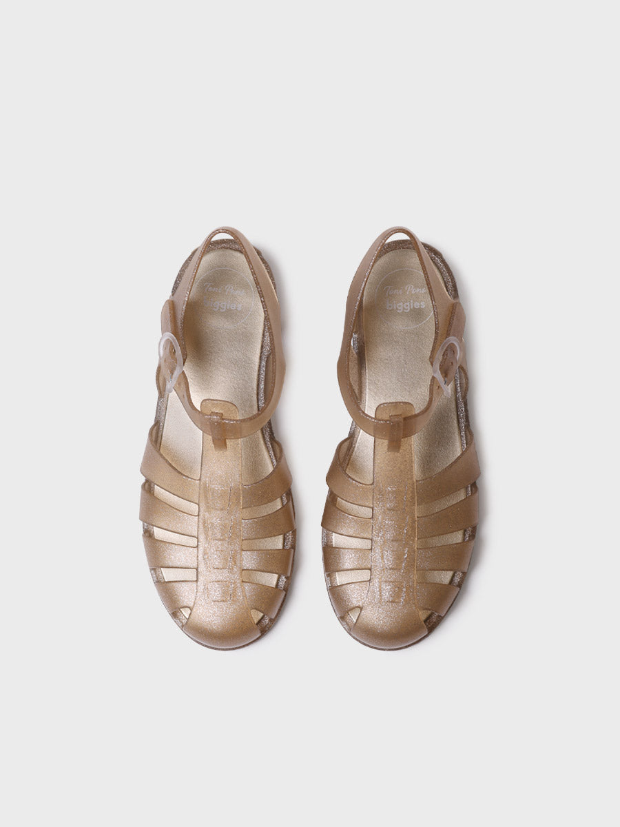 CALA - WOMEN'S WATERPROOF JELLY SANDALS WITH GLITTER