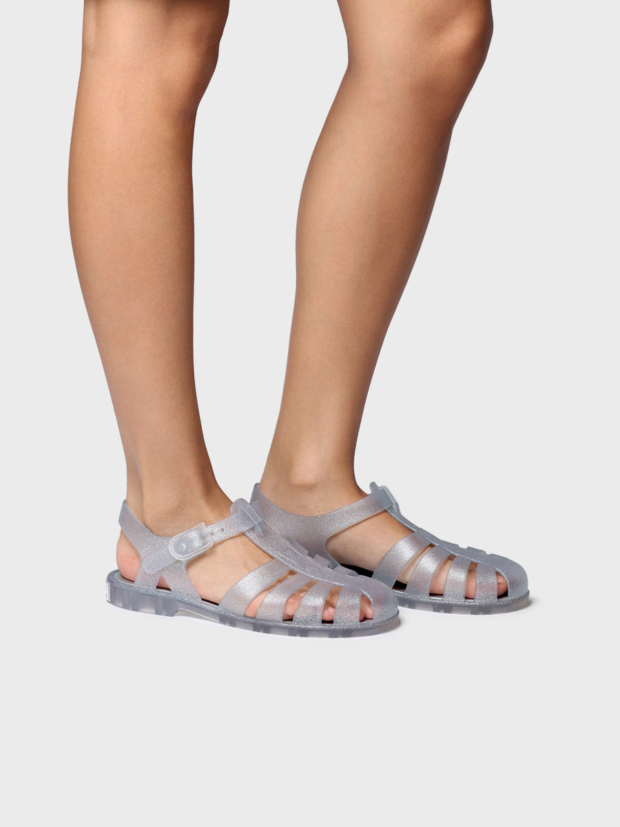 CALA - WOMEN'S WATERPROOF JELLY SANDALS WITH GLITTER