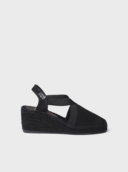 WOMEN'S ESPADRILLE WITH JUTE WEDGE AND ELASTICS-FABI
