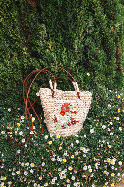 FLORAL EMBROIDERED BAG | FARELLA