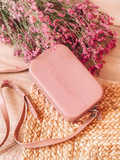 RUBBER SHOULDER BAG IN BRU COLOUR -GINGER