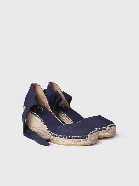 WEDGE ESPADRILLES WITH RIBBONS -JULIA