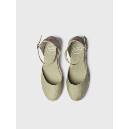 JUTE WEDGE ESPADRILLES WITH BUCKLE - CALDES