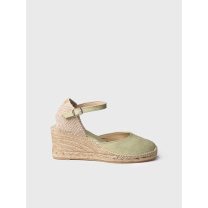 JUTE WEDGE ESPADRILLES WITH BUCKLE - CALDES