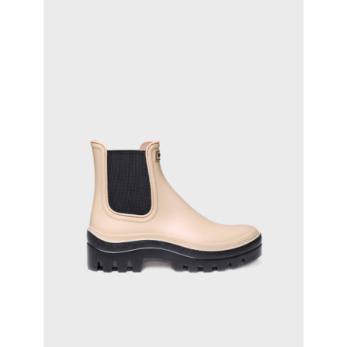WOMEN'S CHELSEA-STYLE WATERPROOF ANKLE BOOT IN BEIGE - CARTER