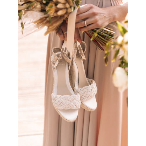 BRIDAL WEDGE ESPADRILLES - CASTRES