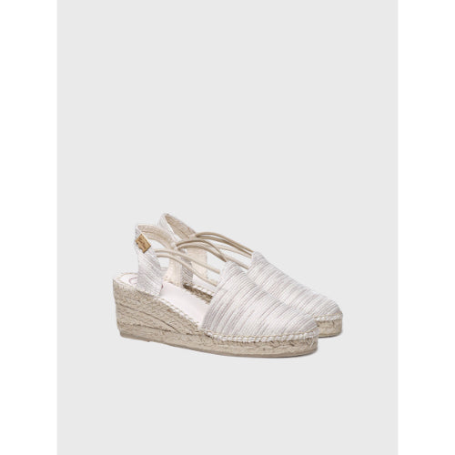 WEDGE ESPADRILLES WITH ELASTIC STRAPS IN EVUDO - TANIA-ZR