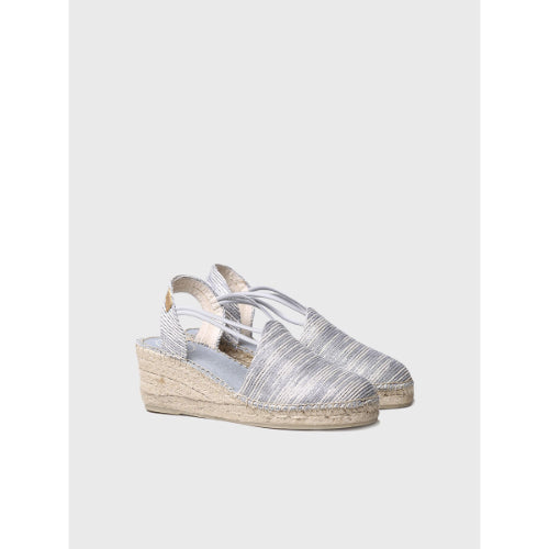 WEDGE ESPADRILLES WITH ELASTIC STRAPS - TANIA-ZR