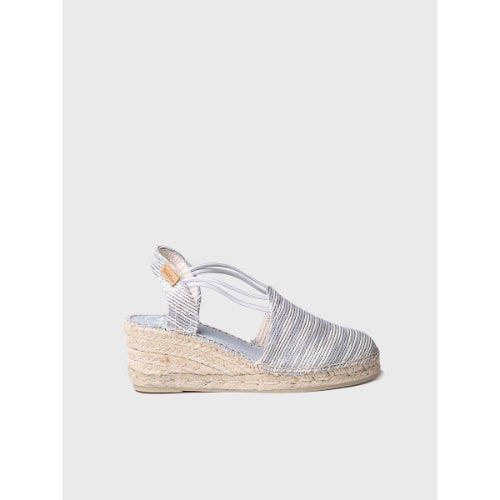 WEDGE ESPADRILLES WITH ELASTIC STRAPS - TANIA-ZR