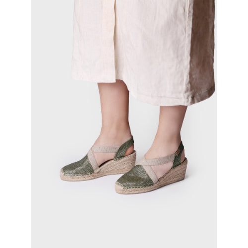 WOMEN'S SHINY VEGAN ESPADRILLES - TRITON