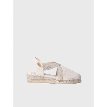 WOMEN'S FLAT VEGAN ESPADRILLES IN COTTON FABRIC - VERDI-V